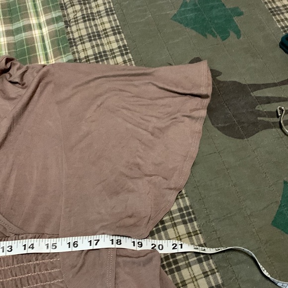 Brown plus size top - Picture 4 of 8